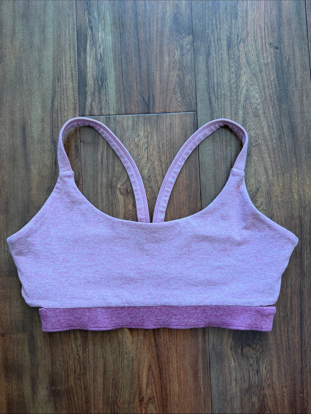 Pink yoga / gym sports bra